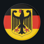 Deutsche Adlerflagge Magnet<br><div class="desc">Geschenke mit der deutschen Flagge sind immer im Stil. Zeige deinen deutschen Stolz und dein Familienerbe und kleide deine ganze Familie. Diese hochwertigen Shirts, Tasse und Taschen machen großartige Geschenke für den Vatertag, den Muttertag, Geburtstage und Jahrestage oder einfach nur zum Spaß. Möchten Sie, dass Ihr Name auf dieses Design...</div>