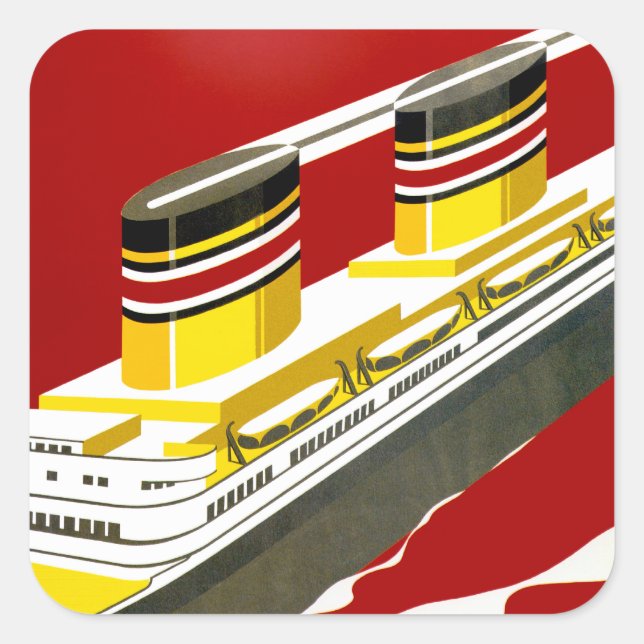 Deutsche Afrika Quadratischer Aufkleber (Vorderseite)