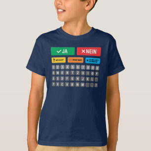 Deutsche Autismus AAC PECS Mitteilung über die PEC T-Shirt