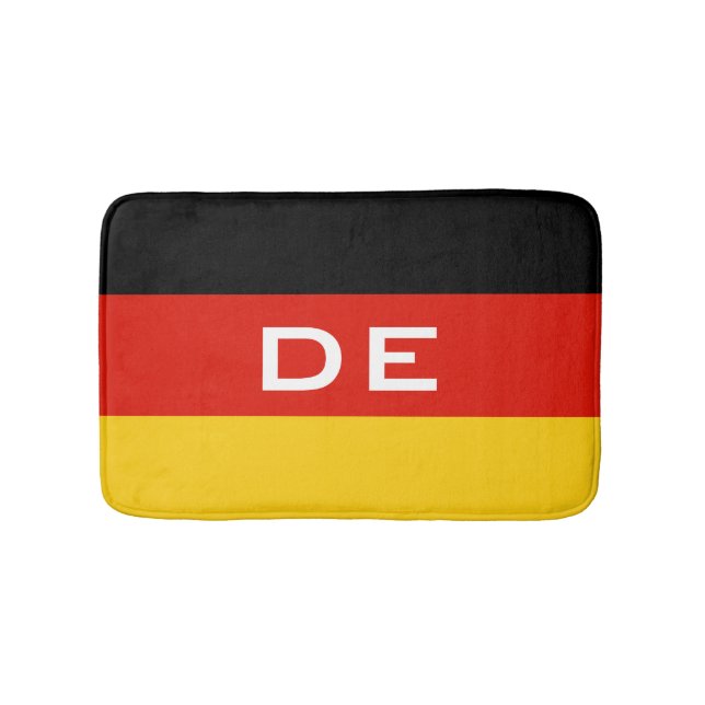 Deutsche Badezimmerwolldecke der Flaggenbadmatte | Badematte (Vorderseite)