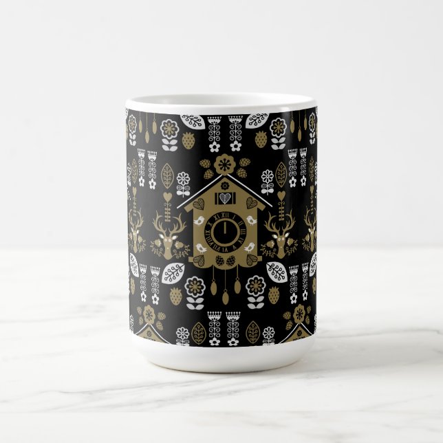 Deutsche Bauernmalerei Kunst Kaffeetasse (Mittel)