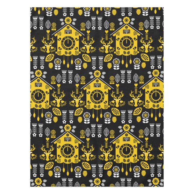Deutsche Bauernmalerei Kunst Tischdecke (Vorderseite)