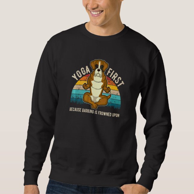 Deutsche Boxer-Hunderasse  15 Sweatshirt (Vorderseite)