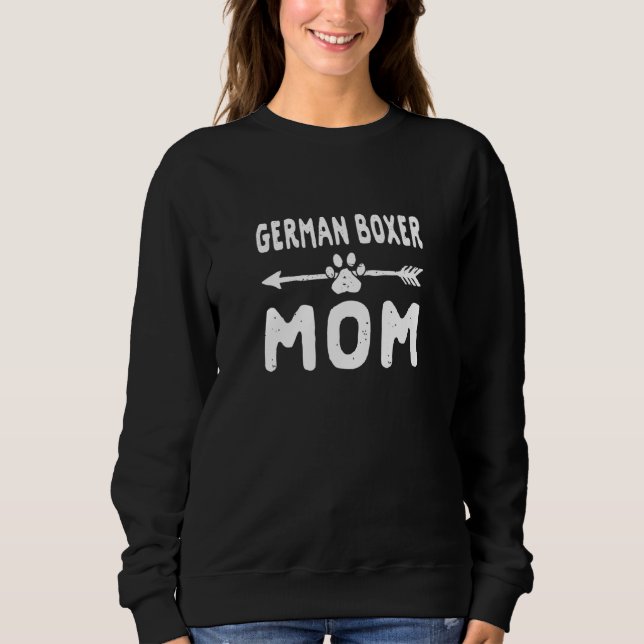 Deutsche Boxer-Mutter Deutscher Boxer Hund   Hunde Sweatshirt (Vorderseite)