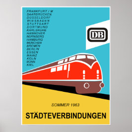 Deutsche Bundesbahn Plakat 1963