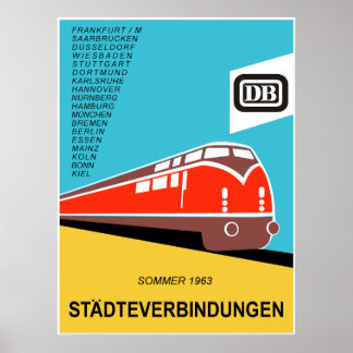 Deutsche Bundesbahn Plakat 1963