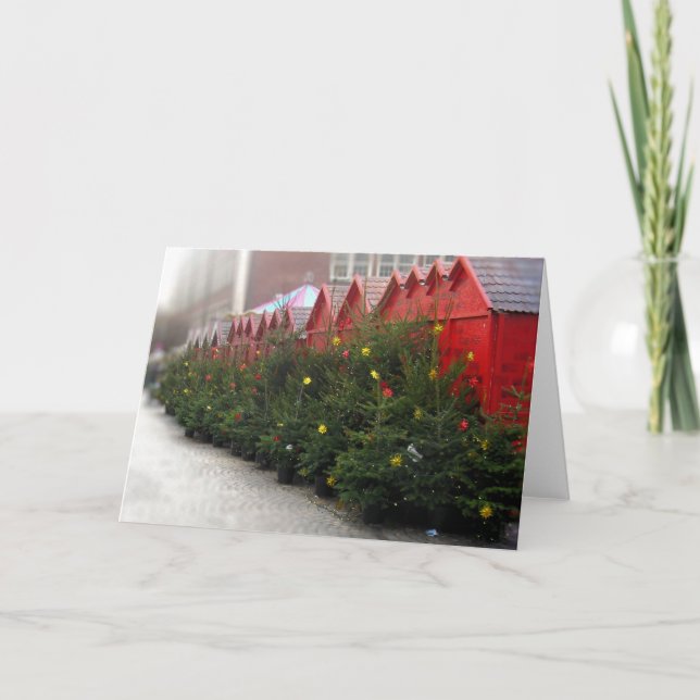 Deutsche Christkindlmarkt-Karte Feiertagskarte (Vorderseite)