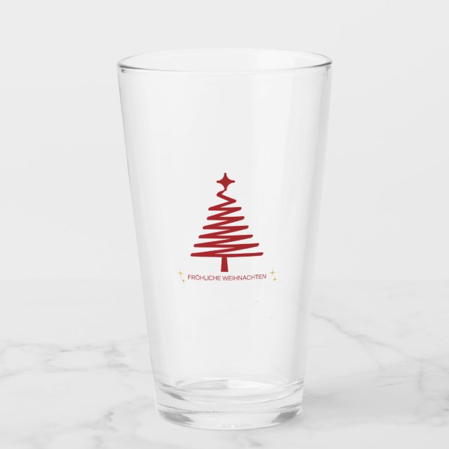 DEUTSCHE CHRISTMAS GLASS CUP GLAS (Vorderseite)
