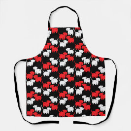 Deutsche Dackel-Hundsmuster Schürze