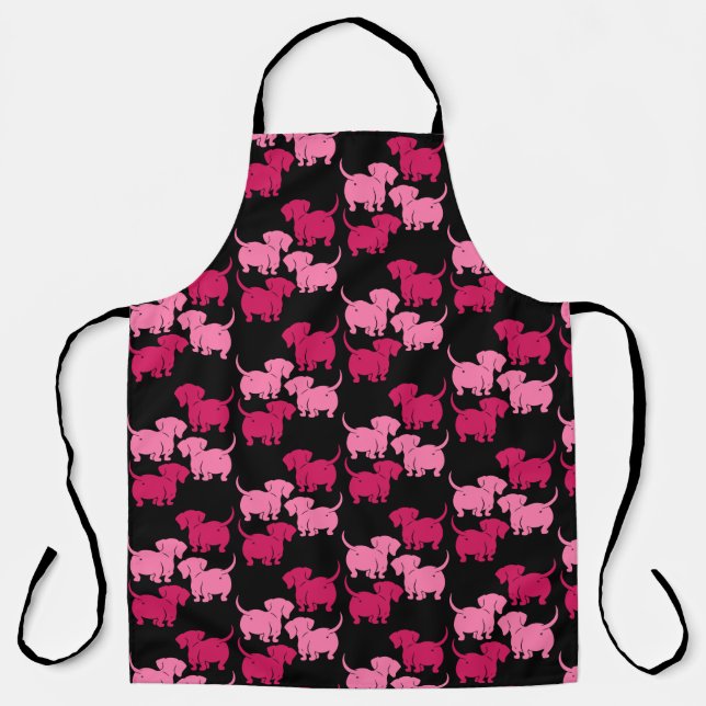 Deutsche Dackel-Hundsmuster Schürze (Vorderseite)