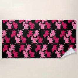 Deutsche Dackel-Hundsmuster Strandtuch