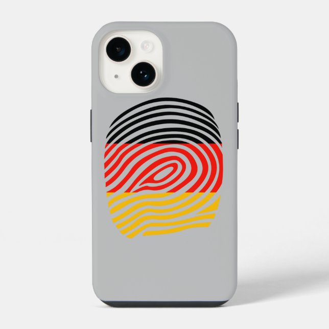 deutsche DNA iPhone 14 Hülle (Rückseite)
