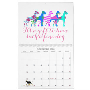 Deutsche Dogge benutzerdefinierte Nachricht Kalender
