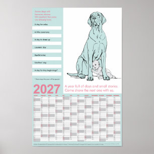 Deutsche Dogge Der Hidden Message Kalender 2027 Poster