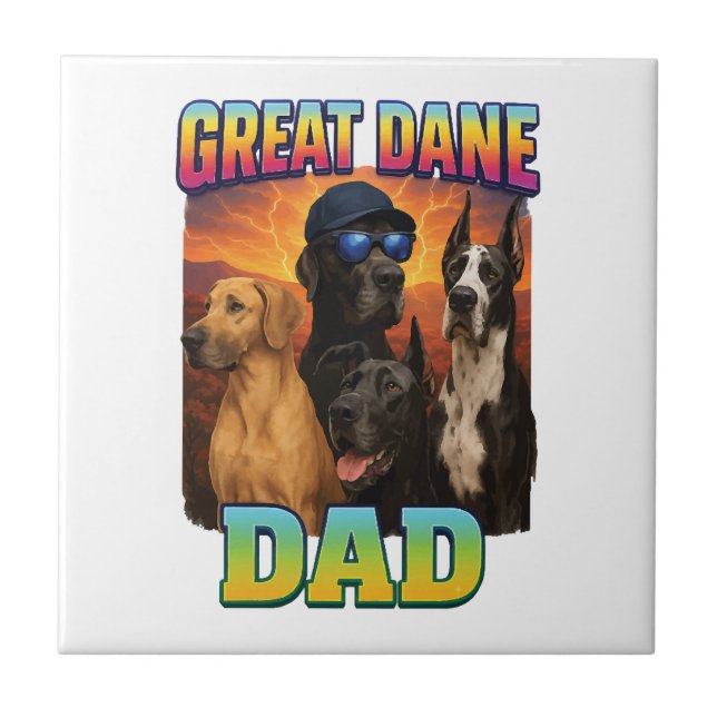 Deutsche Dogge Fliese (Vorderseite)