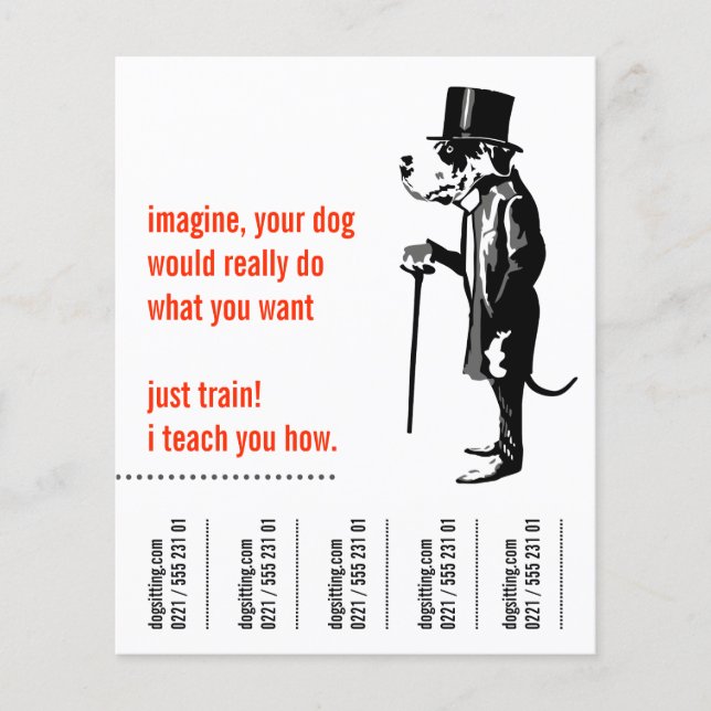 Deutsche Dogge Flyer (Vorne)