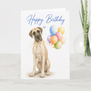 Deutsche Dogge Geburtstag Karte
