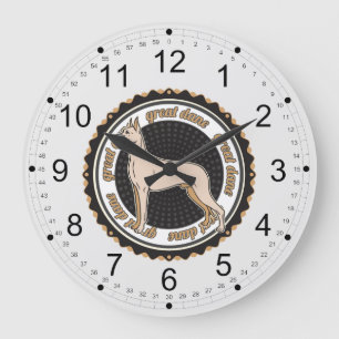 Deutsche Dogge Große Wanduhr