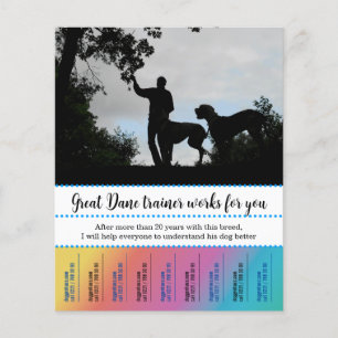 Deutsche Dogge Hundetrainer Flyer