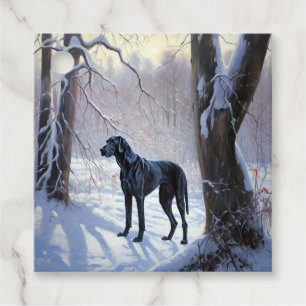Deutsche Dogge Lass es schneien Weihnachten Geschenkanhänger