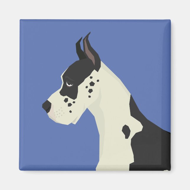 Deutsche Dogge Magnet (Vorne)