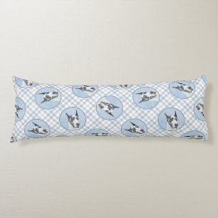 Deutsche Dogge Malerei Harlekin Original Haustier  Seitenschläferkissen