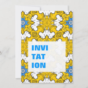 Deutsche Dogge Muster blau
