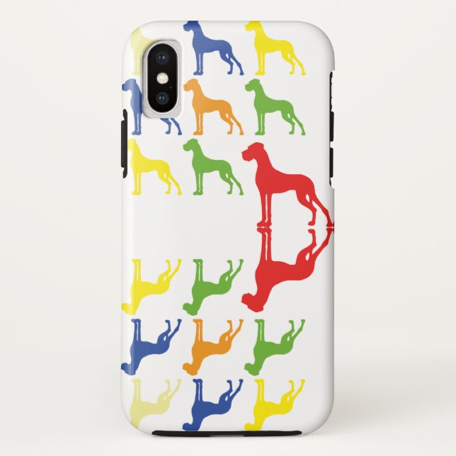 Deutsche Dogge Muster Case-Mate iPhone Hülle (Rückseite)