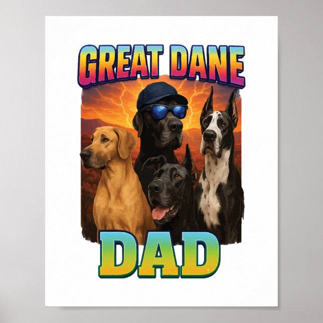 Deutsche Dogge Poster (Vorne)