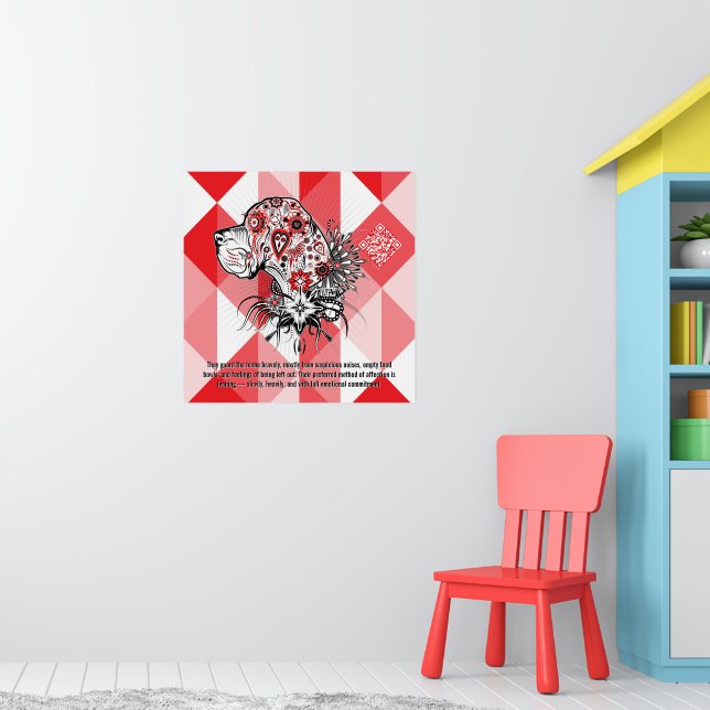 Deutsche Dogge Poster (Kinderzimmer 1)