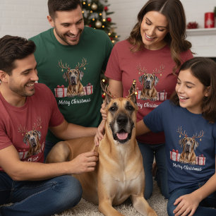 Deutsche Dogge Rentier T-Shirt