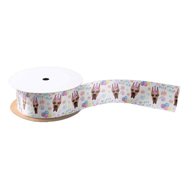 Deutsche Dogge Satinband (Spule)