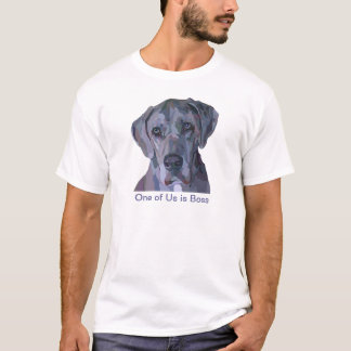 Deutsche Dogge silberne Merle Malerei T-Shirt