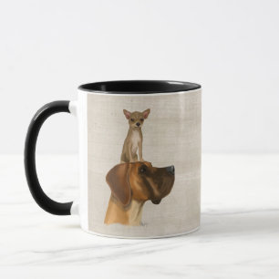 Deutsche Dogge und Chihuahua 2 Tasse