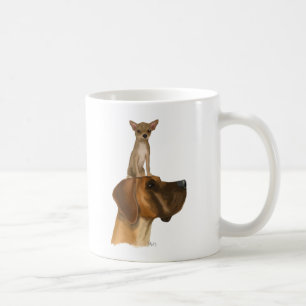 Deutsche Dogge und Chihuahua Kaffeetasse