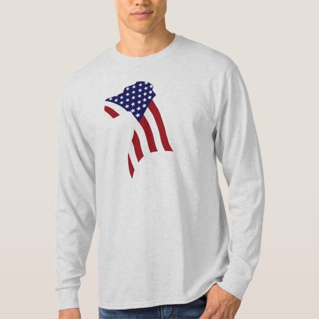 Deutsche Dogge USA-Stolz T-Shirt (Vorderseite)