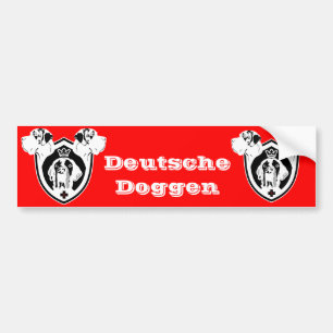 Deutsche Dogge Wappen Autoaufkleber