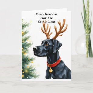 Deutsche Dogge Weihnachten Karte