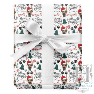 Deutsche-Dogge-Weihnachts-Geschenkpapier Geschenkpapier