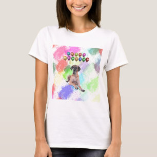 Deutsche Dogge wünscht ein glückliches neues Jahr T-Shirt