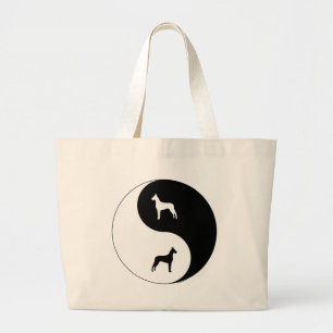 Deutsche Dogge Yin Yang Jumbo Stoffbeutel