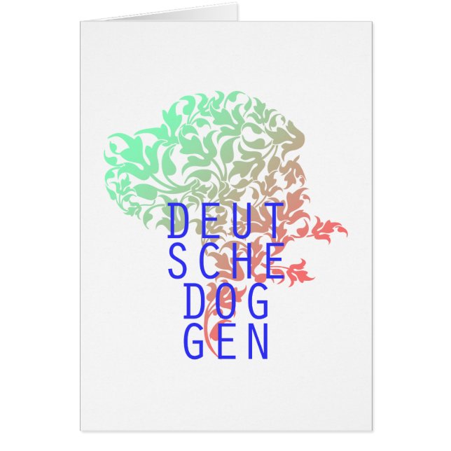 Deutsche Doggen Blatt Kopf (Devant)