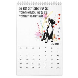 Deutsche Doggen-Kalender-Zitate Kalender