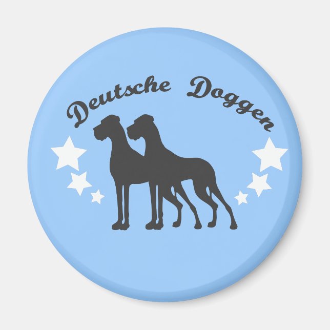 Deutsche Doggen Magnet (Vorne)