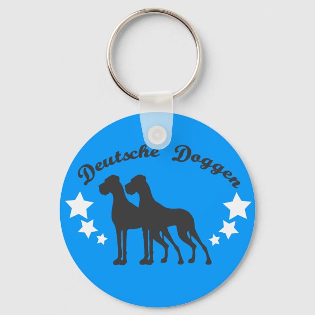 Deutsche Doggen Schlüsselanhänger (Vorderseite)