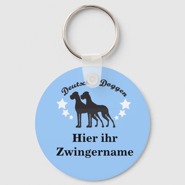 Deutsche Doggen Schlüsselanhänger (Vorderseite)