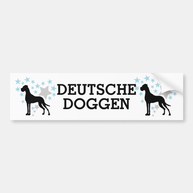Deutsche Doggen Sticker Autoaufkleber (Vorne)