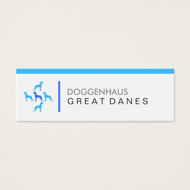Deutsche Doggen Visitenkarten (Vorderseite)