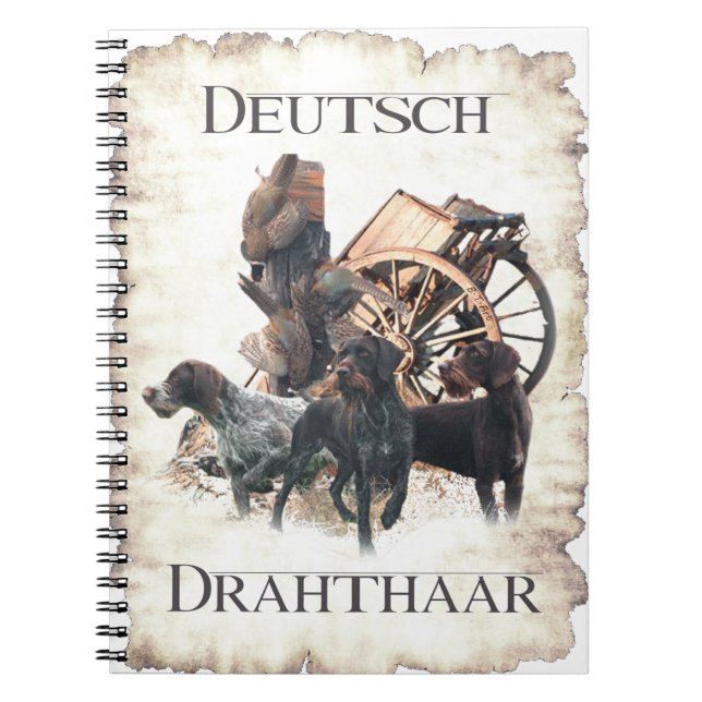Deutsche Drahthaar Pointer-Aufkleber-Papierplatte Notizblock (Vorderseite)