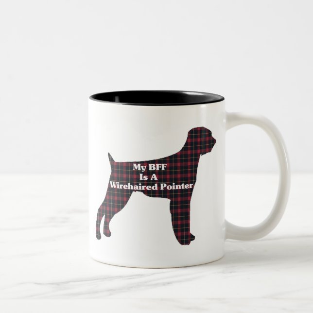 Deutsche Drahthaar Pointer BESTE FREUNDIN Tasse (Rechts)